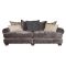 Casa Tetbury 4 Seater Pillow Back Fabric Sofa, Grey