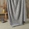Fusion Romo Fleece & Sherpa Throw, Grey