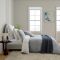 Bedeck of Belfast Mallory Gingham Duvet Set, Double, Navy & White