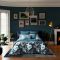 Ted Baker Painted Blooms Duvet Set, Double, Teal & Black