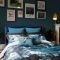 Ted Baker Painted Blooms Duvet Set, Double, Teal & Black