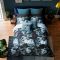 Ted Baker Painted Blooms Duvet Set, Double, Teal & Black