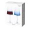 Anton Studio Design Empire Wine Glasses, Set of 2, Blue