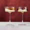 Anton Studio Design Wave Champagne Saucers, Set of 2, Gold