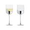 Anton Studio Design Wave Wine Glasses, Set of 2, Silver