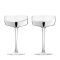 Anton Studio Design Wave Champagne Saucers, Set of 2, Silver