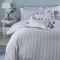 Cath Kidston Ticking Stripe Duvet Set, Super King, Blue