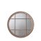 Gallery Eccleston Window Panel Round Mirror, 100x100cm, Clay