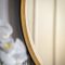 Gallery Higgins Round Mirror, 80x80cm, Antique Gold