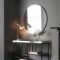 Gallery Hayle Round Mirror, 100x100cm, Black