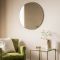 Gallery Bowie Round Mirror, 80x80cm, Champagne