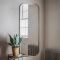 Gallery Logan Leaner Mirror, 156x65cm, Distressed Champagne