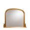 Gallery Thornby Overmantle Mirror, 118x94cm, Gold
