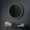 Gallery Ceretti Round Mirror, 80x80cm, Gold
