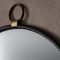 Gallery Bayswater Round Mirror, 70x61cm, Black