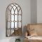 Gallery Khadra Window Pane Mirror, 150x79cm, Aged Bronze