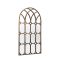 Gallery Khadra Window Pane Mirror, 150x79cm, Aged Bronze
