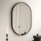 Gallery Yardley Mirror, 75x50cm, Black