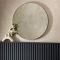 Gallery Bowie Round Mirror, 80x80cm, Silver