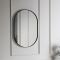 Gallery Hurston Elipse Mirror, 90x60cm, Black