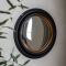 Gallery Rockbourne Convex Mirror, 63x63cm, Black