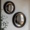 Gallery Rockbourne Convex Mirror, 63x63cm, Black