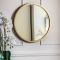 Gallery Higgins Round Mirror, 60x60cm, Antique Gold