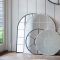 Gallery Hampstead Arch Mirror, 95x76cm, Black