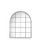 Gallery Hampstead Arch Mirror, 95x76cm, Black