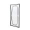 Gallery Wainscott Leaner Mirror, 75x160cm, Black