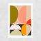 Mid Century Half Circles Autumn Printed Artwork by Ana Rut Bre, A2
