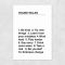House Rules Printed Artwork by The Native State, A3