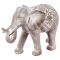 Atmosphera Jade Elephant Statue, Bleached Grey