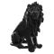 Atmosphera Ewen Lion Statue, Black