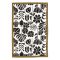 Atmosphera Twisted Lime Tea Towels, Set of 3, Black & White