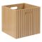 5five Tasso Bois Storage Basket, 31x31cm, Beige