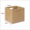 5five Tasso Bois Storage Basket, 31x31cm, Beige