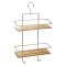 5five Venterra 2 Tier Bamboo Shower Caddy