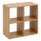5five Tasso 4 Cube Compartment Shelving Unit, Natural