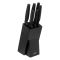 5five Knife Block, 6 Piece Set, Black
