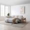 Casa Sorrel Chaise Fabric Sofa Bed, Natural