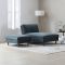 Casa Selina Fabric Footstool, Navy