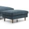 Casa Selina Fabric Footstool, Navy