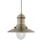 Searchlight Fisherman Pendant Light, Antique Brass