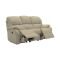 G Plan Mistral 3 Seater Double Manual Recliner Leather Sofa, Capri Stone