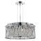 Searchlight Elise Crystal 4 Light Pendant Light, Chrome