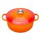 Le Creuset Signature Cast Iron Round Casserole, 20cm, Volcanic