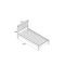 Casa Connor Bed Frame, Single, Waxed Pine