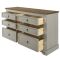 Casa Connor 3+3 Drawer Wide Chest, Grey