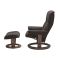 Stressless Mayfair Large Leather Recliner Chair & Footstool, Paloma Chestnut